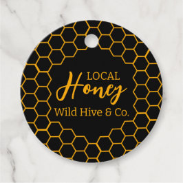 Etiquetas Para Lembrancinhas Bola de mel - Fundo preto ou branco