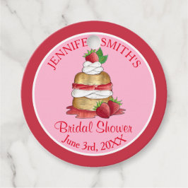 Etiquetas Para Lembrancinhas Bolo de Morango Festa de Chá de Panela de Noiva An