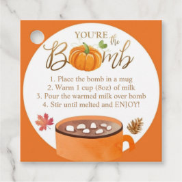 Etiquetas Para Lembrancinhas Bomba de Chocolate Quente Tag Você é a Bomba Ação 