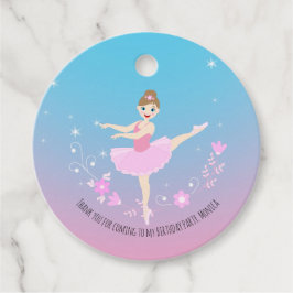 Etiquetas Para Lembrancinhas Bonito Festa de aniversário da garota Ballerina