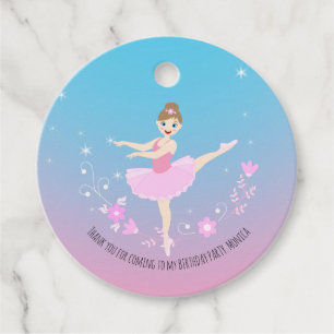 Etiquetas Para Lembrancinhas Bonito Festa de aniversário da garota Ballerina