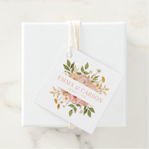 Etiquetas Para Lembrancinhas Bonito recepção de casamento rosa-rosa do jardim f