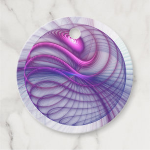 Etiquetas Para Lembrancinhas Bonito Swing Modern Abstrato Art Pink Personalizad