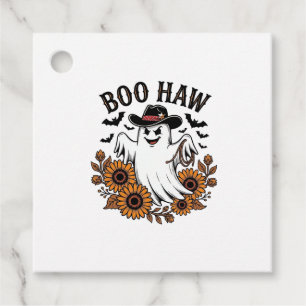 Etiquetas Para Lembrancinhas Boo Haw Cowboy Fantasma Girassóis Morcegos Hallowe