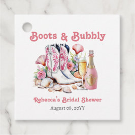 Etiquetas Para Lembrancinhas Boots and Bubble Coastgirl Bridal Shower