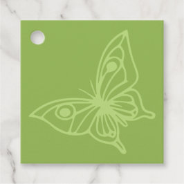Etiquetas Para Lembrancinhas Borboleta do Jardim Verde