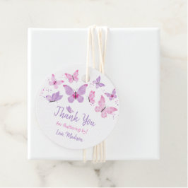 Etiquetas Para Lembrancinhas Borboleta Rosa Púrpura Aniversário