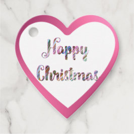 Etiquetas Para Lembrancinhas Borda do coração rosa