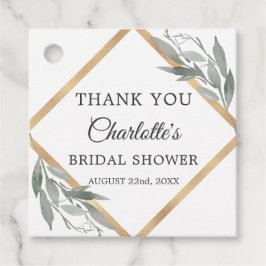 Etiquetas Para Lembrancinhas Botânica deixa Dourado Chá de panela OBRIGADO