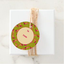 Etiquetas Para Lembrancinhas Botas de cowboy e Flores