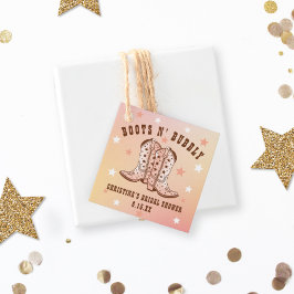 Etiquetas Para Lembrancinhas Botas N' Bubbly Botas de Cowboy Lindo Chá de Noiva