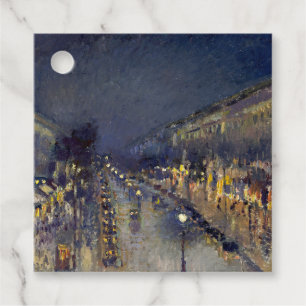 Etiquetas Para Lembrancinhas Boulevard Montmartre na Night Pissarro