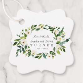 Etiquetas Para Lembrancinhas Branca Branca Branca Floral Manuscrito Casamento