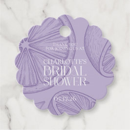 Etiquetas Para Lembrancinhas Bright Minimalist Citrus Bridal Shower