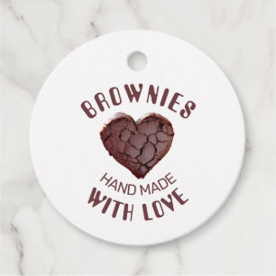 Etiquetas Para Lembrancinhas Brownies feitos à mão com amor