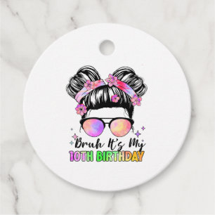 Etiquetas Para Lembrancinhas Bruh É meu décimo aniversário de 10 anos