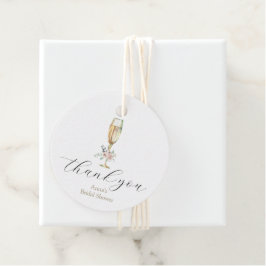 Etiquetas Para Lembrancinhas Brunch e Champanhe Bubbly Obrigado