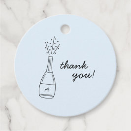 Etiquetas Para Lembrancinhas Bubbly Popping Champagne Bottle Bridal Shower