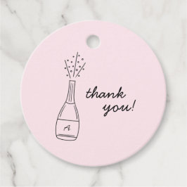 Etiquetas Para Lembrancinhas Bubbly Popping Champagne Bottle Bridal Shower