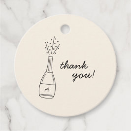 Etiquetas Para Lembrancinhas Bubbly Popping Champagne Bottle Bridal Shower