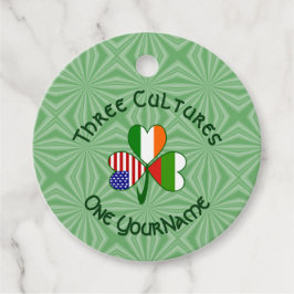 Etiquetas Para Lembrancinhas Búlgaro irlandês irlandês Shamrock Flag Personaliz