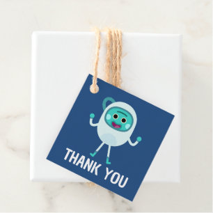 Etiquetas Para Lembrancinhas Bumble Nums Space Aniversário Obrigado