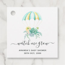 Buquê Floral Chá de fraldas De Paraquedas Obrigado