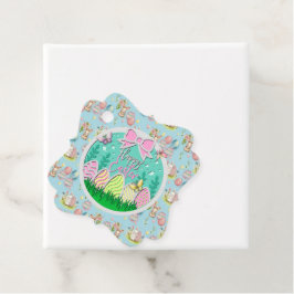 Etiquetas Para Lembrancinhas Caça de Ovo de Páscoa e Borboletas Coloridas