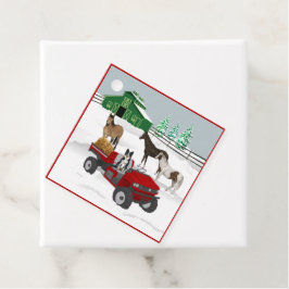 Etiquetas Para Lembrancinhas Cachorro e Pano Vermelho, Fazenda Ocidental, Ranhu