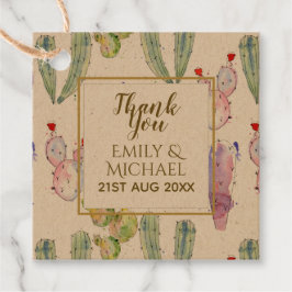 Etiquetas Para Lembrancinhas Cactos ilustrados em aquarela AGRADECIMENTO Nome d