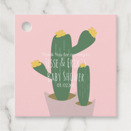Etiquetas Para Lembrancinhas Cactus Cupcakes Chá de Bebê Agradecimento Azul Ro