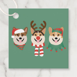 Etiquetas Para Lembrancinhas Cães de Natal Pembroke Welsh Corgi