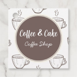 Etiquetas Para Lembrancinhas Café e Bolo Coffee Shop 
