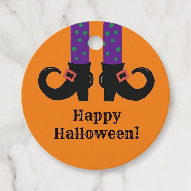 Etiquetas Para Lembrancinhas "Calçados de bruxas" (Frente)