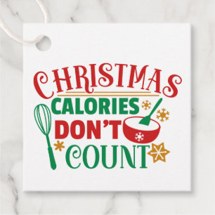 Etiquetas Para Lembrancinhas Calorias de Natal Não Contem