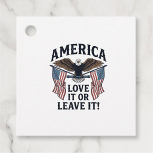Etiquetas Para Lembrancinhas Camisa Águia Patriótica América Ame-A ou Deixe-A_