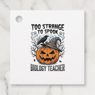 Etiquetas Para Lembrancinhas Camisa de professora de biologia de Halloween Corv