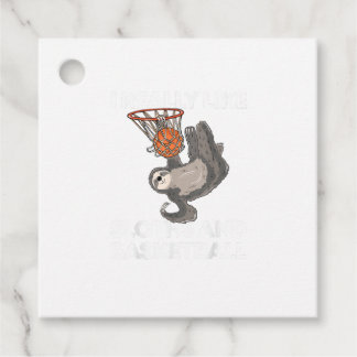 Etiquetas Para Lembrancinhas Camiseta de Preguiça Fofa Presente de Basquete Eng
