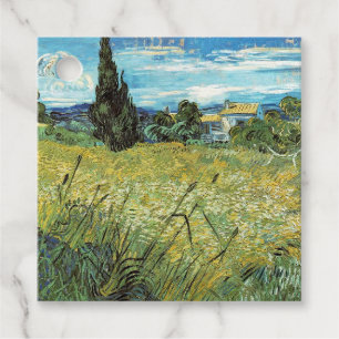 Etiquetas Para Lembrancinhas Campo de Trigo Verde  Vincent van Gogh   