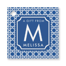 Cana Azul e Branca | Rattan | Monograma