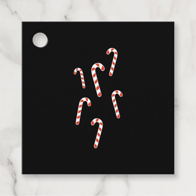 Etiquetas Para Lembrancinhas Candy Cane Christmas (Frente)