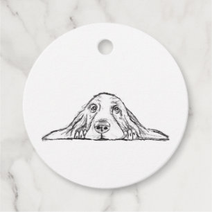 Etiquetas Para Lembrancinhas cão de caça preto-de-cão branco