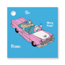 Carro de Papais noeis do Orgulho de feliz