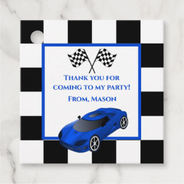 Etiquetas Para Lembrancinhas Carro Race Azul | Parte Aniversário de criança