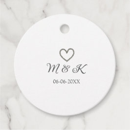 Etiquetas Para Lembrancinhas Carta moderna do nome do casal de casamento do Sil