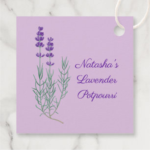 Etiquetas Para Lembrancinhas Cartão de Favor de Plantas de Flor de lavanda