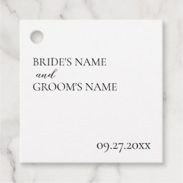 Etiquetas Para Lembrancinhas Cartão de Local Simples de Casamento Moderno Minim