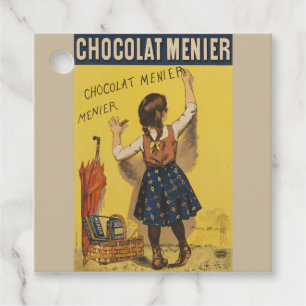 Etiquetas Para Lembrancinhas Cartaz Francês Vintage Chocolat Menier Arte Bouiss