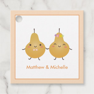 Etiquetas Para Lembrancinhas Cartoon Perfeito, Noiva e Casamento Elegante