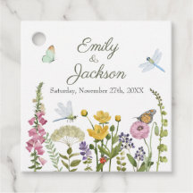 Casamento Aquarela Flor Silvestre Borboleta Libélu